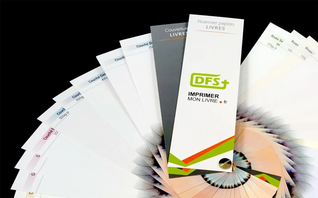 Choix du papier pour votre livre avec un nuancier - Les conseils de Imprimer mon livre .fr