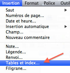 Insérer une table des matières sur Microsoft Word - Les conseils de Imprimer mon livre
